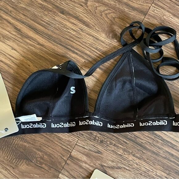 NWT GlideSoul Leopard Print Neoprene Bikini Set Black White Gray Size Small - Picture 9 of 10